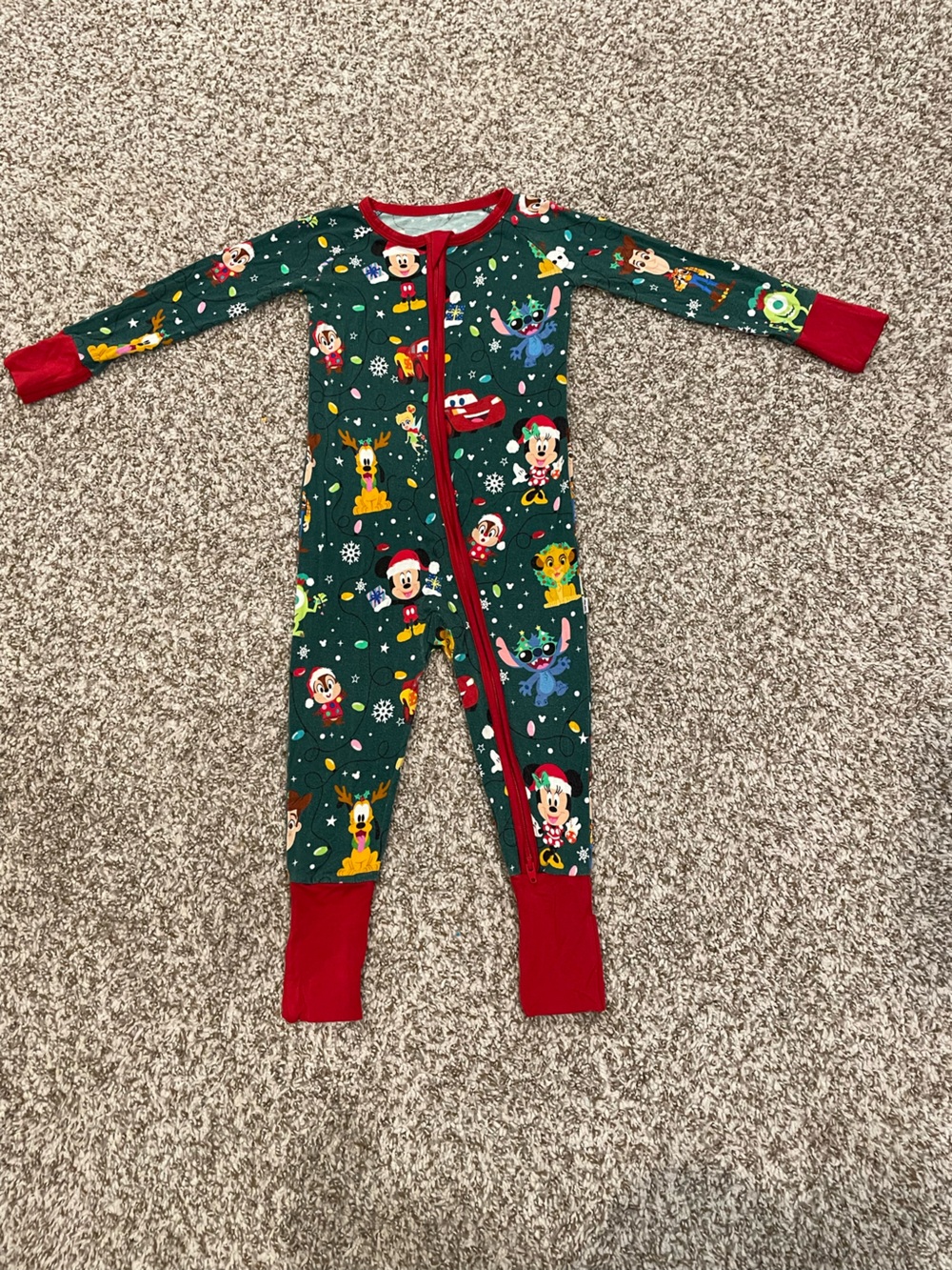 Disney Christmas Little Sleepies Size 12-18 Months